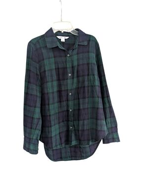 Old Navy The Classic Shirt, Plaid Flannel Button Down, Small